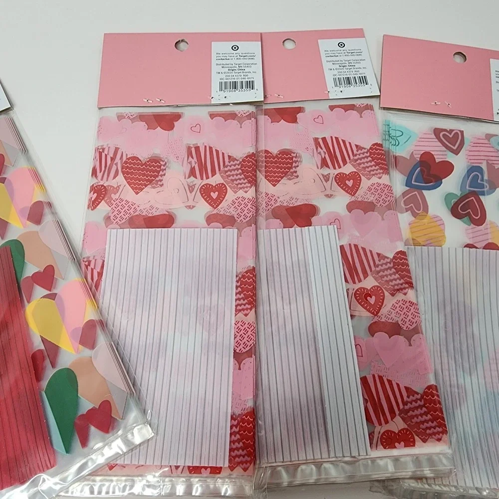 Valentine's Day Treat Bags Celo Target Spritz Kids NEW 4 Sets 72 ct total
